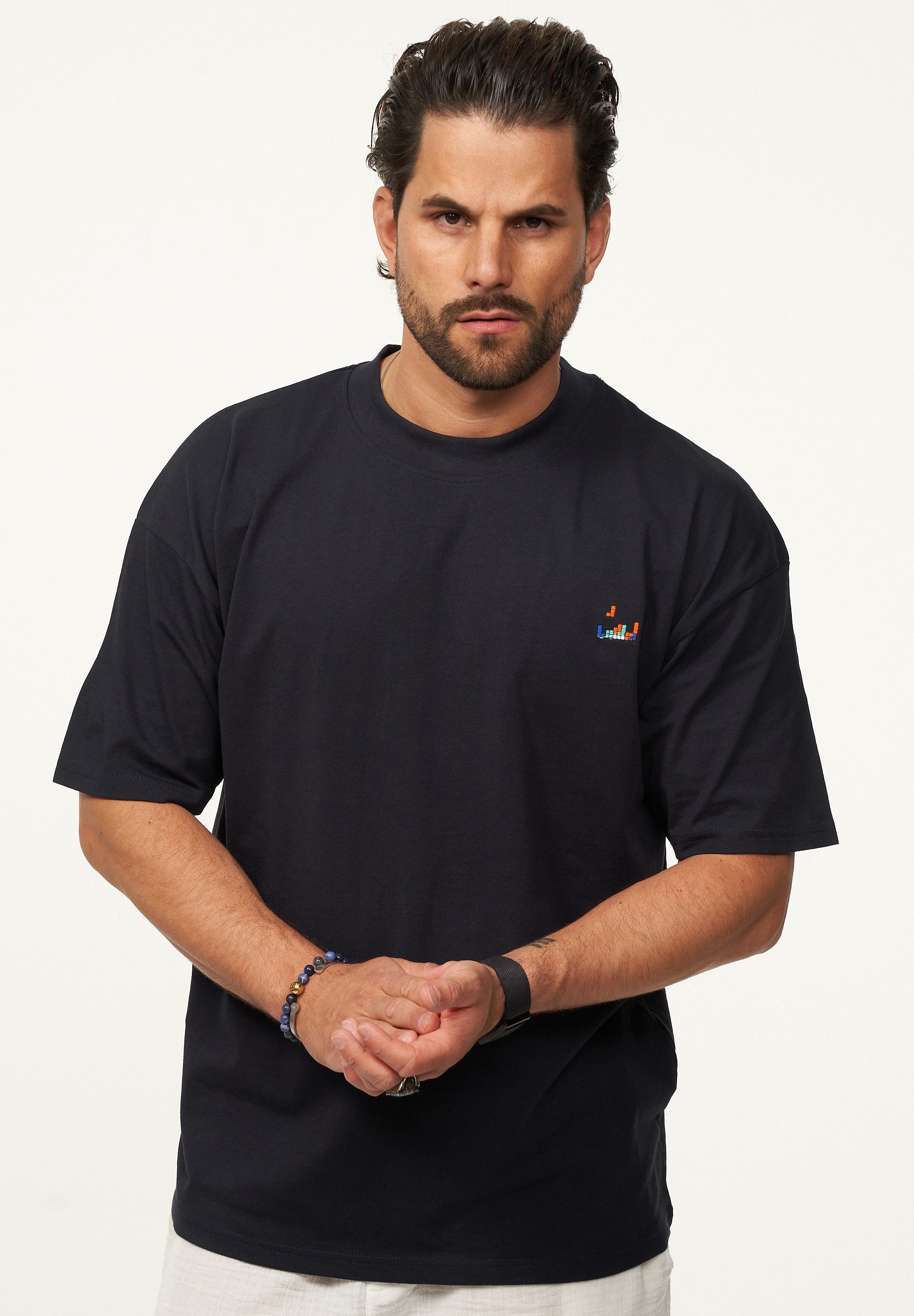 SOULSTAR T-Shirt mit Stickerei Herren Oversize-Fit günstig online kaufen