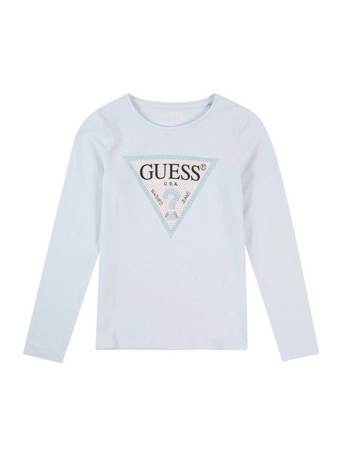 Guess Langarmshirt (1-tlg) Ziersteine günstig online kaufen