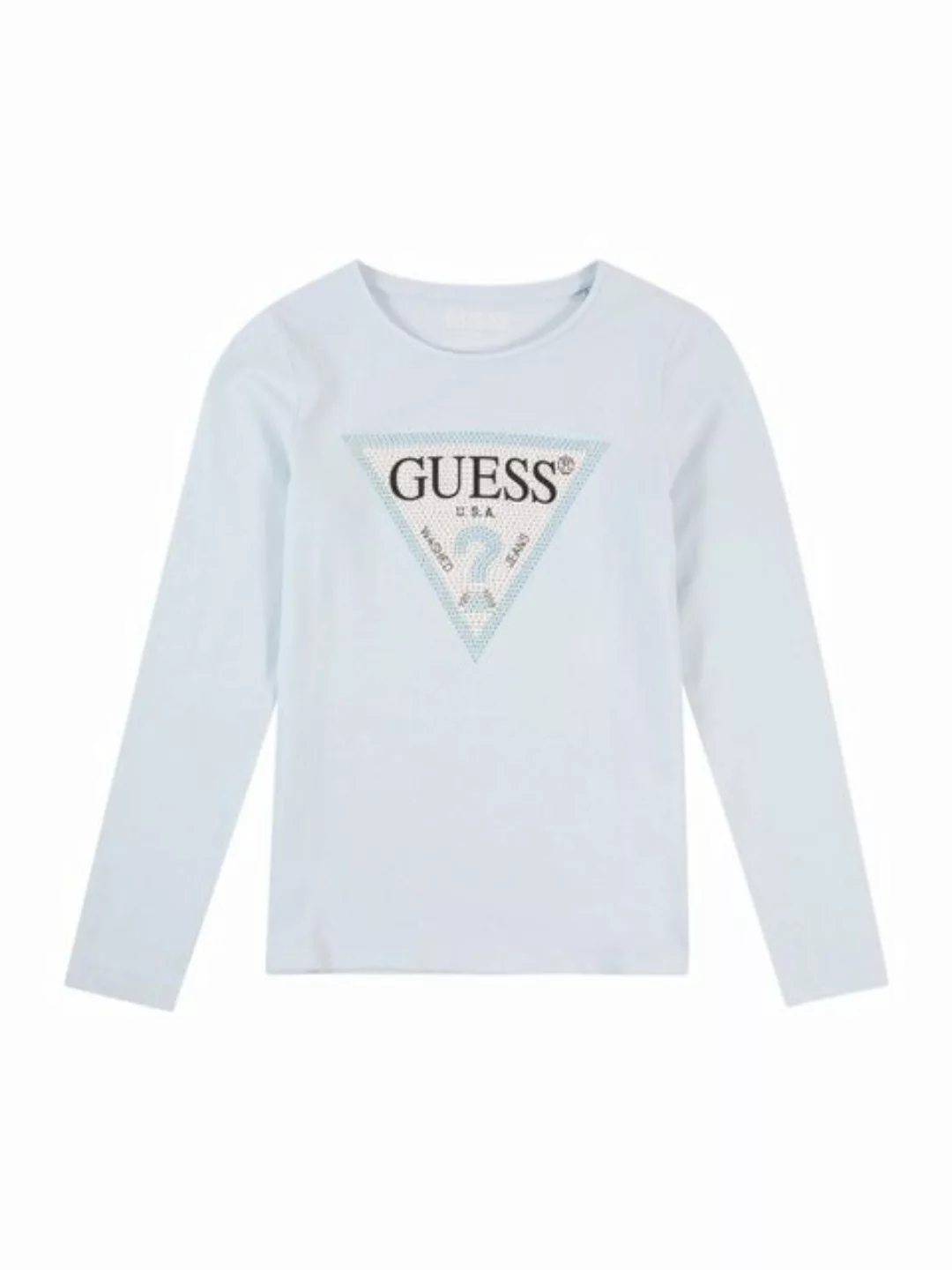 Guess Langarmshirt (1-tlg) Ziersteine günstig online kaufen