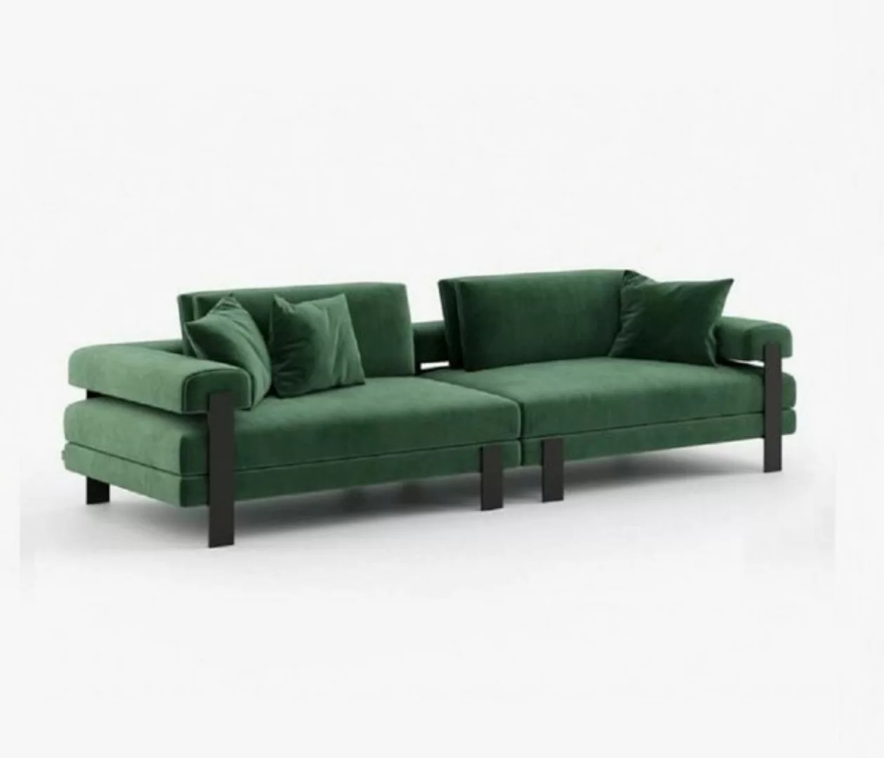 JVmoebel 2-Sitzer Grün Sofa 2 Sitzer Design Polster Modern Textil Modern Zw günstig online kaufen