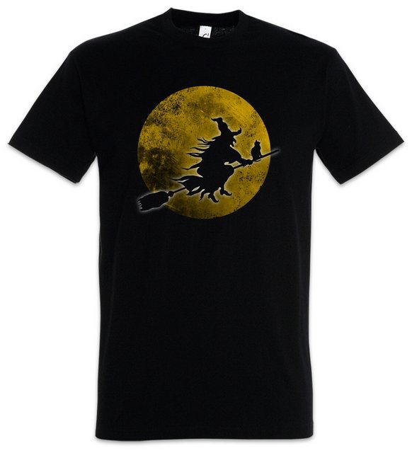 Urban Backwoods Print-Shirt Witch Moon Herren T-Shirt Hexe Mond Hexen Besen günstig online kaufen