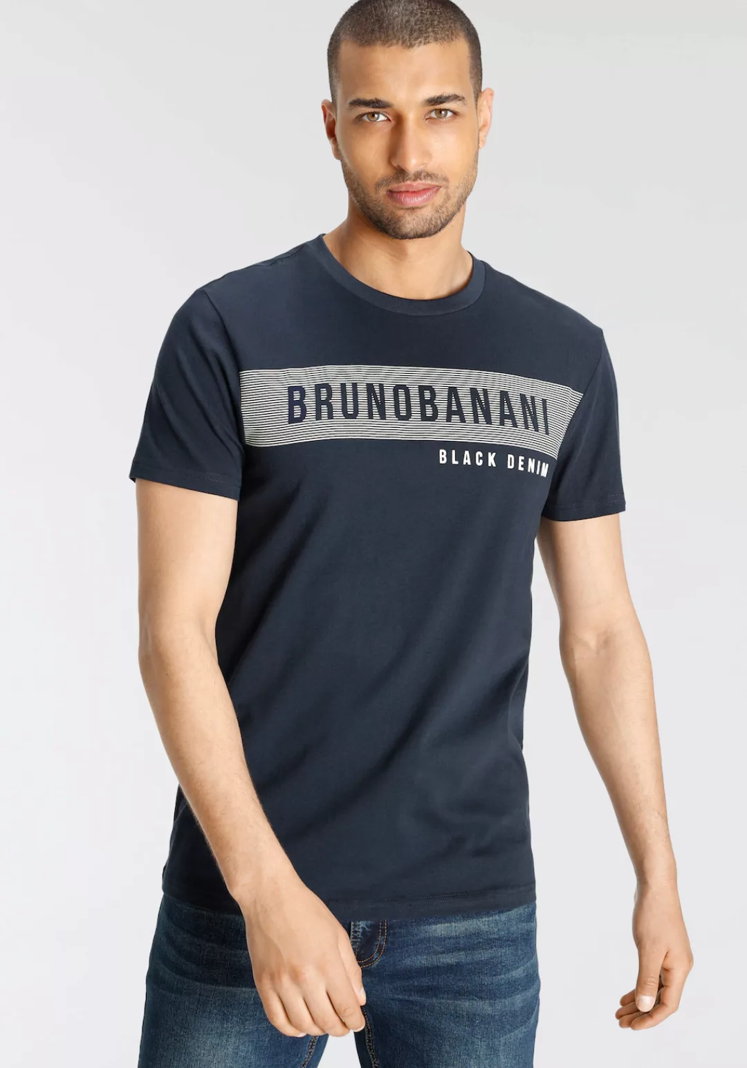 Bruno Banani T-Shirt mit Markenprint günstig online kaufen