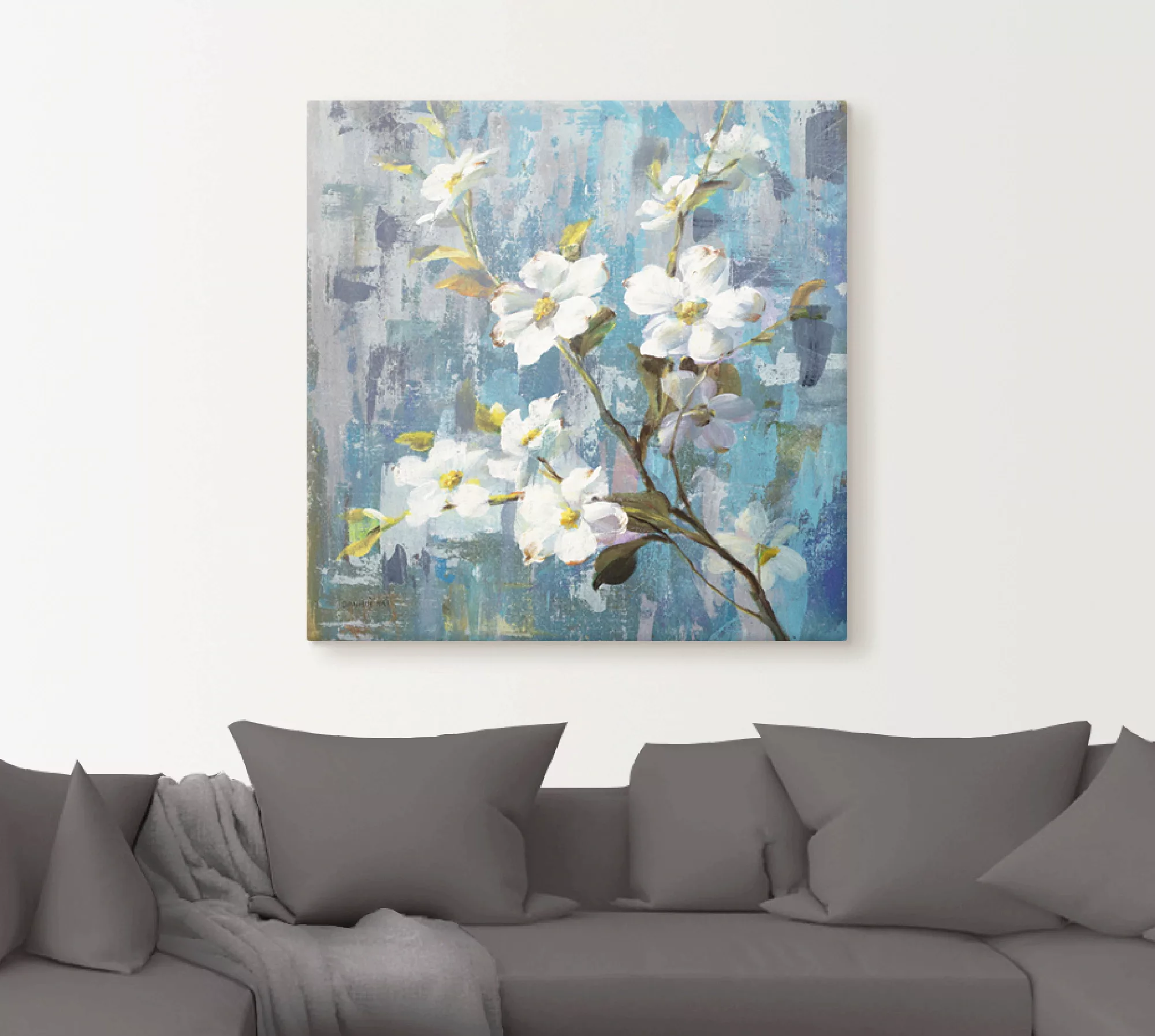 Artland Leinwandbild »Wundervolle Magnolie II«, Blumen, (1 St.), auf Keilra günstig online kaufen