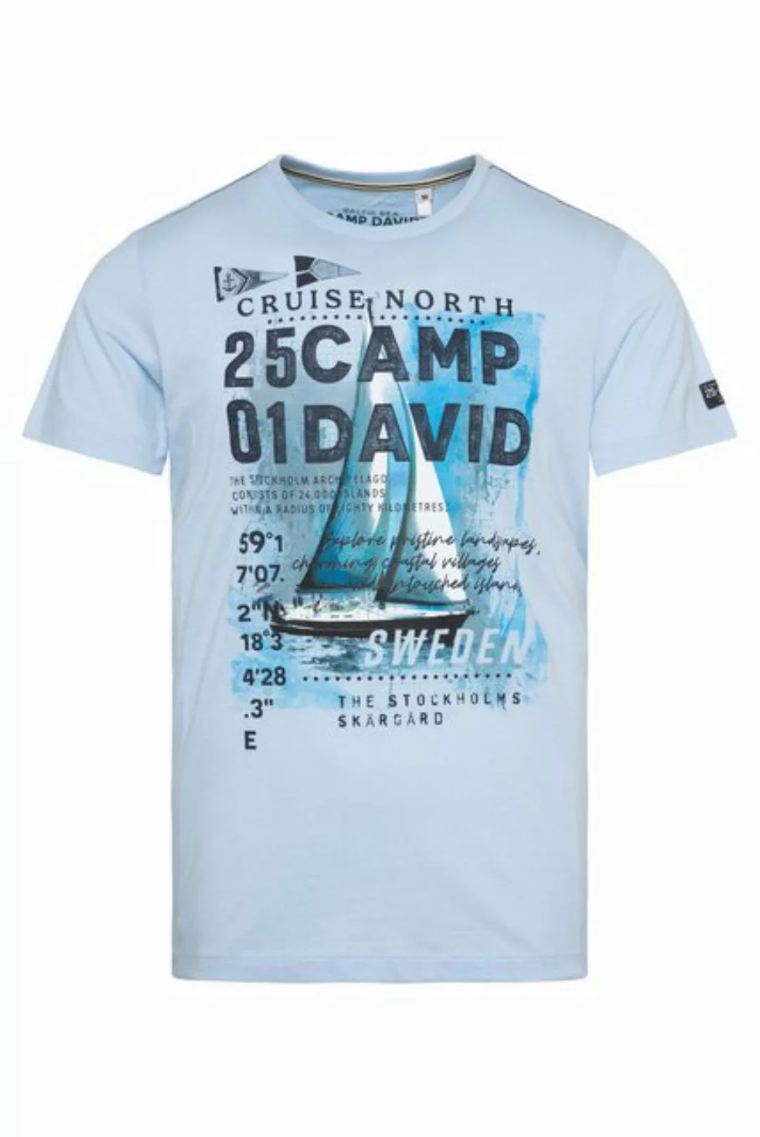 CAMP DAVID Print-Shirt mit maritimen Prints günstig online kaufen