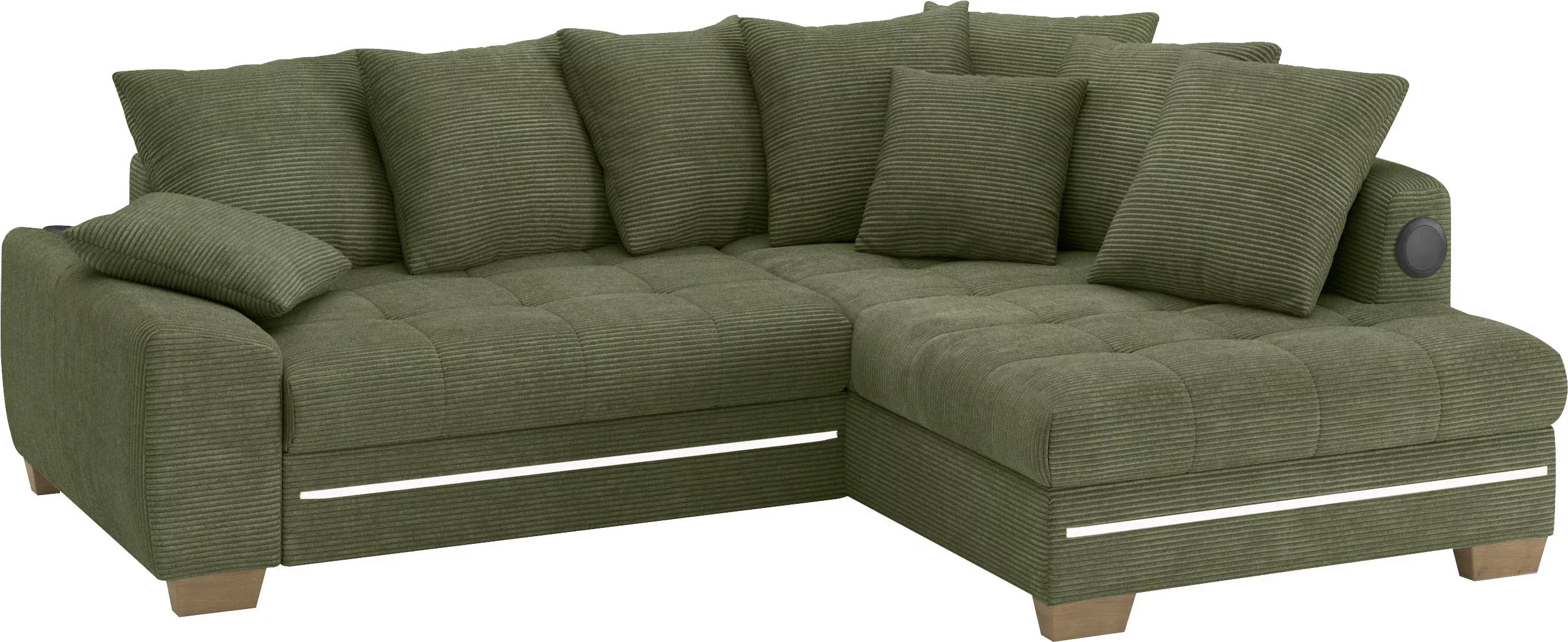 Mr. Couch Ecksofa "Nikita II, L-Form", mit Kaltschaum, RGB-LED, Soundsystem günstig online kaufen