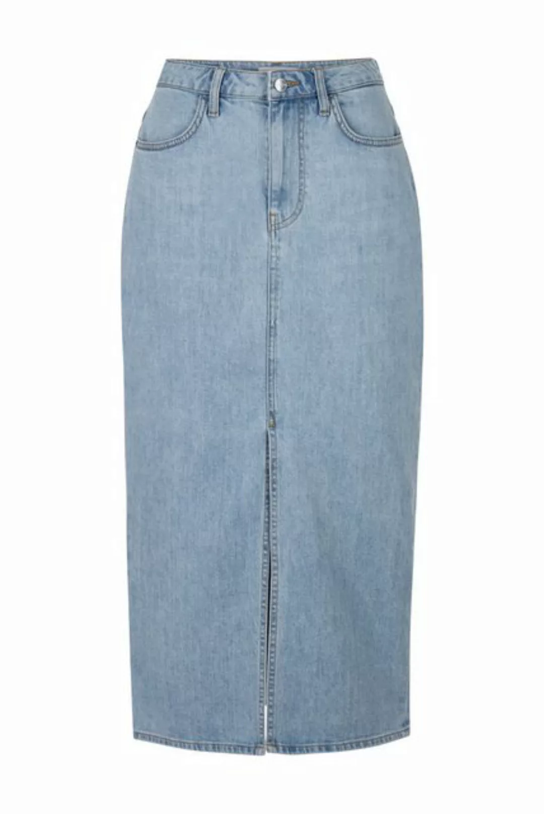Rich & Royal Minirock long blue denim skirt organic, Ökot günstig online kaufen