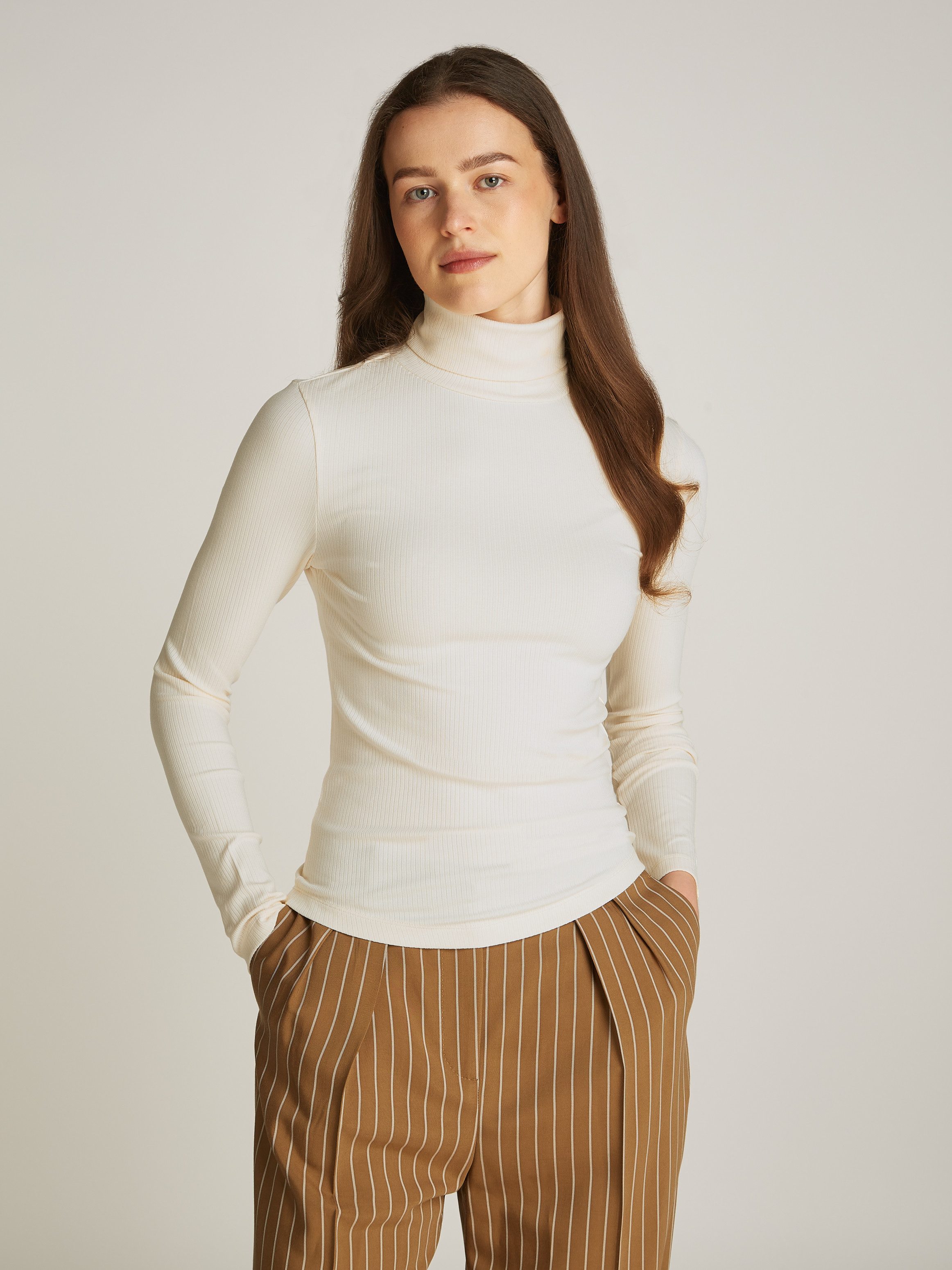Tommy Hilfiger Langarmshirt SLIM 5X2 RIB günstig online kaufen
