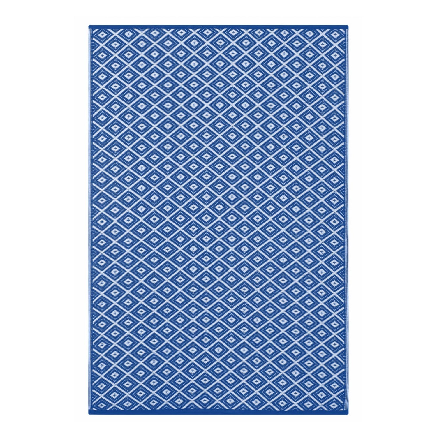 Jet-Line Outdoorteppich Nevada Blau mit Geometrischen Mustern 150 x 240 cm günstig online kaufen