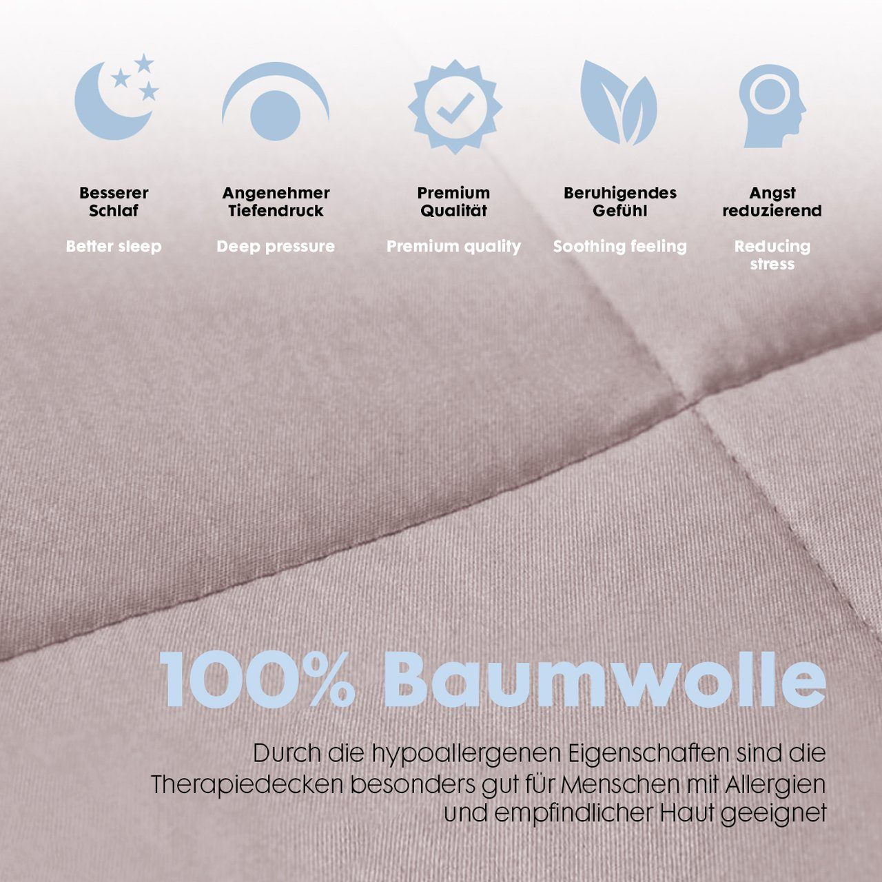 Dailydream Gewichtsdecke Kinder Therapie-Bettdecke aus Baumwolle, günstig online kaufen