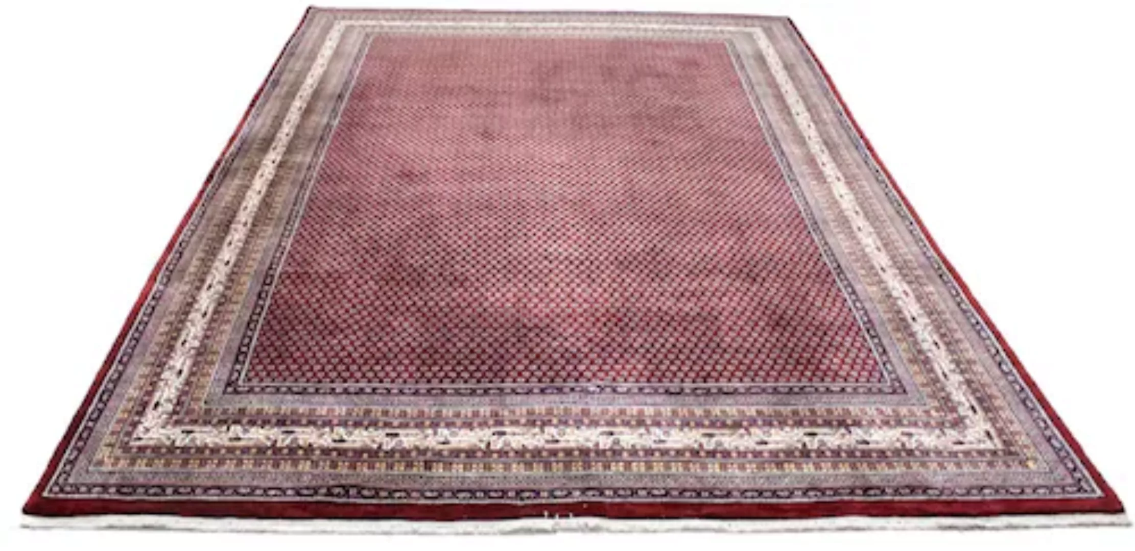 morgenland Wollteppich »Mir Teppich handgeknüpft braun«, rechteckig günstig online kaufen
