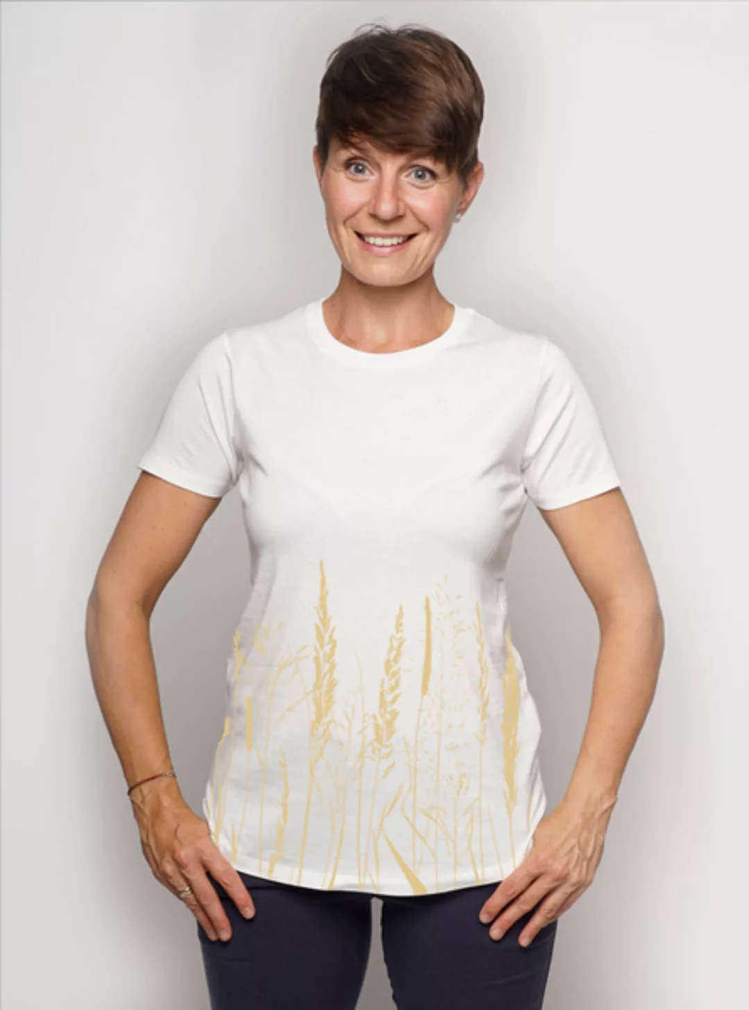 Ecovero®-Damen-t-shirt Gräservielfalt günstig online kaufen