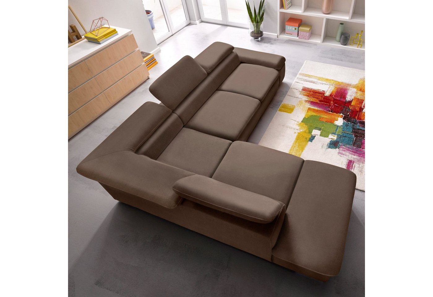 sit&more Ecksofa "Bellevue L-Form", wahlweise mit Bettfunktion günstig online kaufen