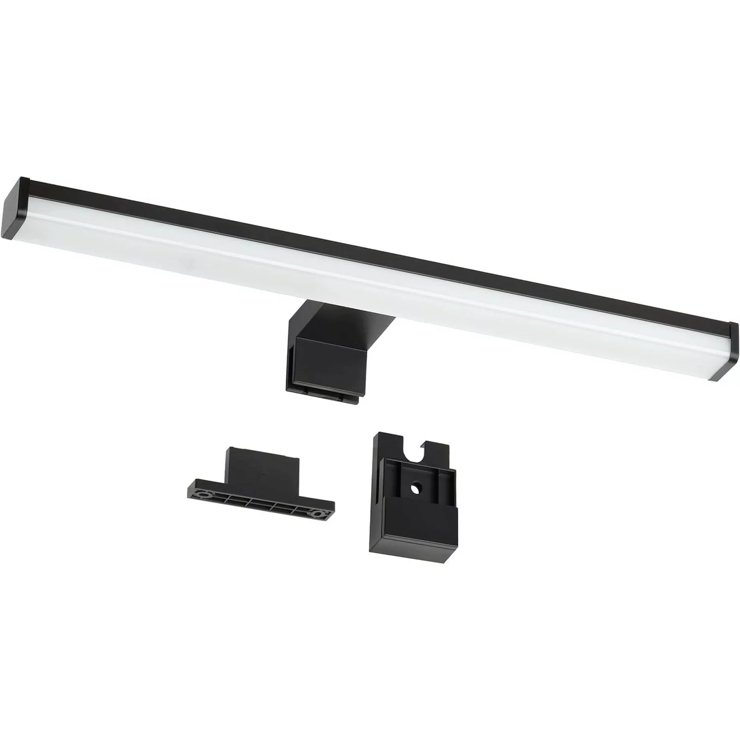 Oktaplex 3 in 1 LED-Spiegelleuchte 40cm Schwarz Neutralweiß 4000K günstig online kaufen