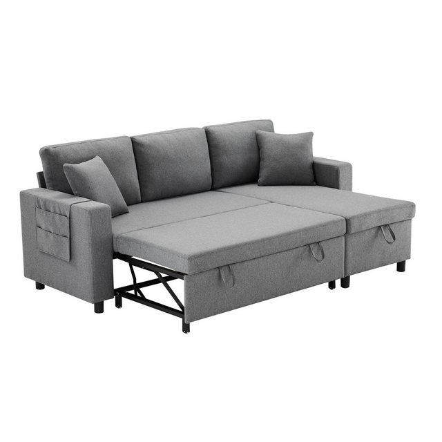 i@home Schlafsofa,L-förmiges Sofa, Sofa-Chaiselongue mit Stauraum, Taschenb günstig online kaufen