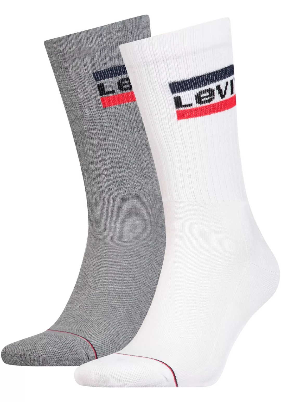 Levis Sportsocken, (Packung, 2 Paar), mit breitem Logobund günstig online kaufen