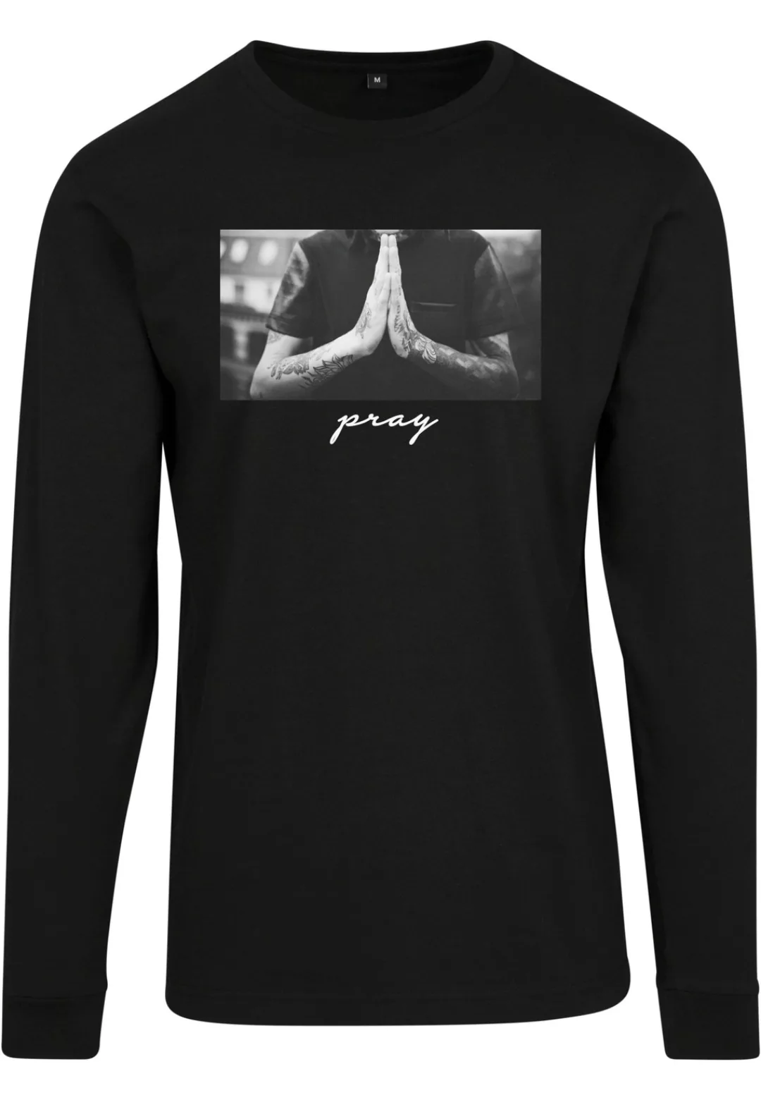 MisterTee Longsleeve "MisterTee Herren Pray Longsleeve" günstig online kaufen