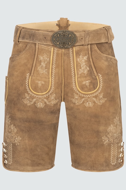 Krüger Trachtenlederhose Roberto mit Gürtel Herren günstig online kaufen
