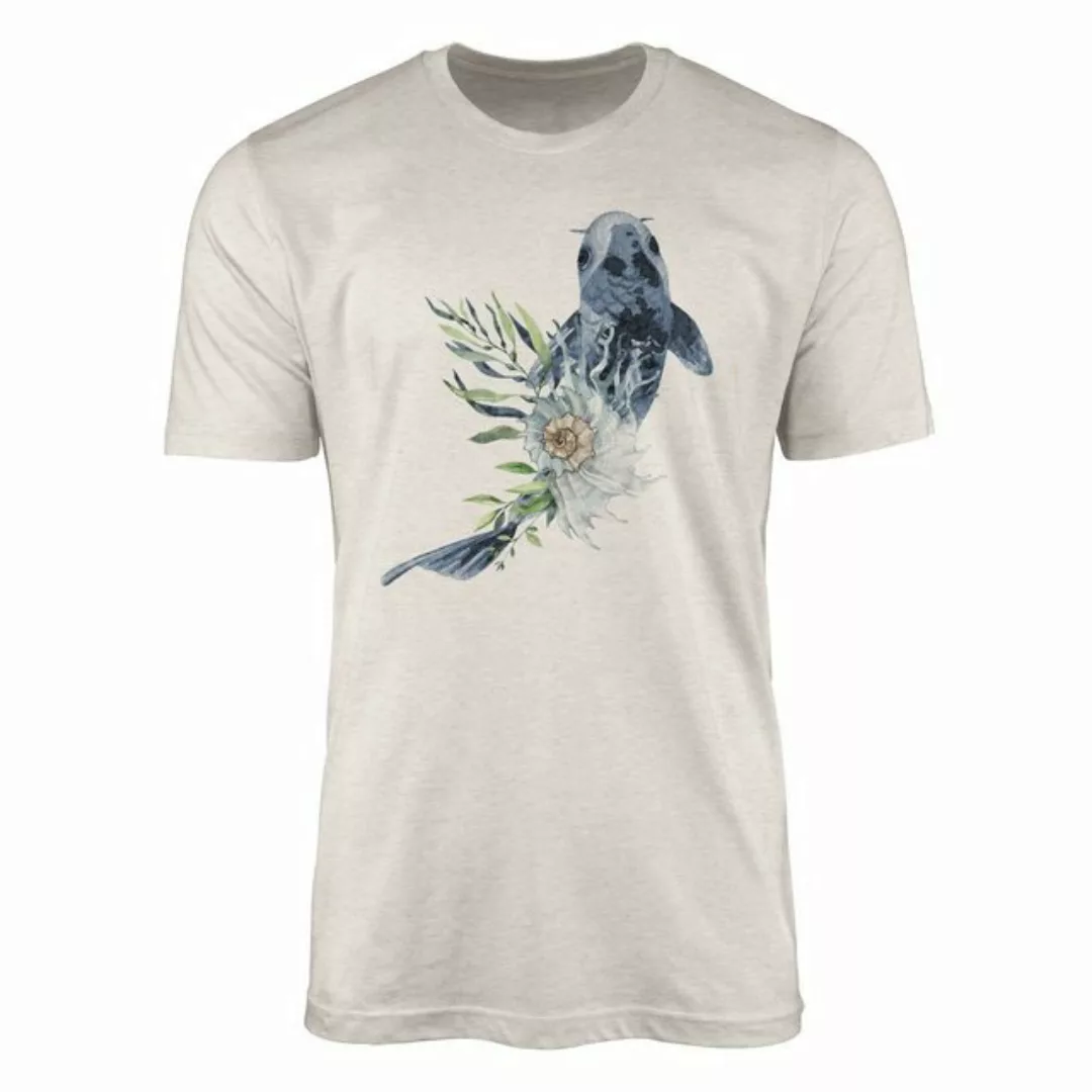 Sinus Art T-Shirt Herren Shirt 100% gekämmte Bio-Baumwolle T-Shirt Koi Karp günstig online kaufen