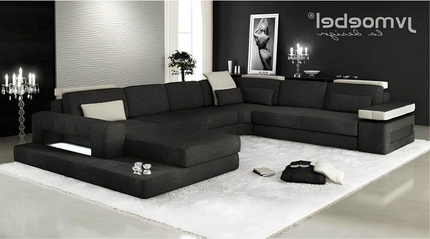 Xlmoebel Ecksofa Neue Wohnlandschaft mit Ecksofa und Stoff-Leder-Polsterung günstig online kaufen