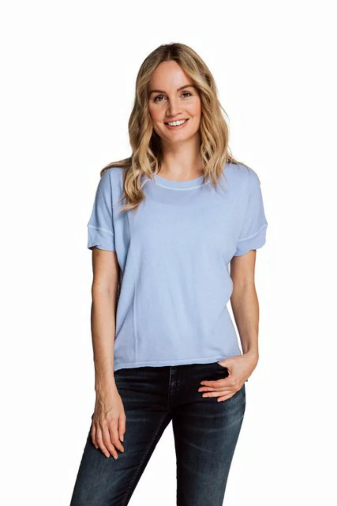 Zhrill Longshirt T-Shirt ZHRAHEL Blau (0-tlg) günstig online kaufen