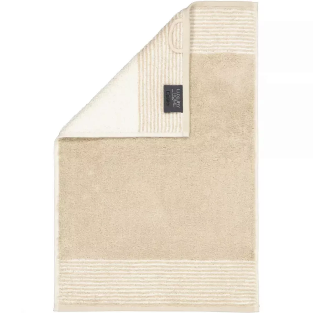 Cawö Handtücher Luxury Home Two-Tone 590 sand - 33 Handtücher beige Gr. 30 günstig online kaufen