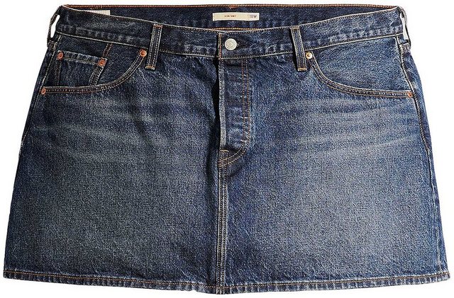 Levi's® Plus Jeansrock PLUS NEW ICON SKIRT mit ausgefranster Kante und Dest günstig online kaufen