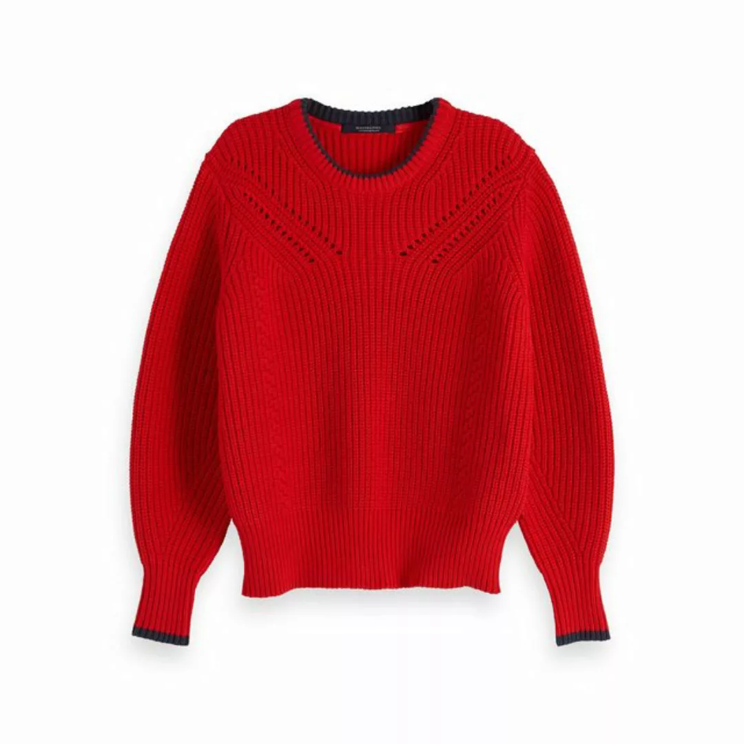 Maison Scotch Fleecepullover Maison Scotch Damen Pullover Chunky Cotton Kni günstig online kaufen