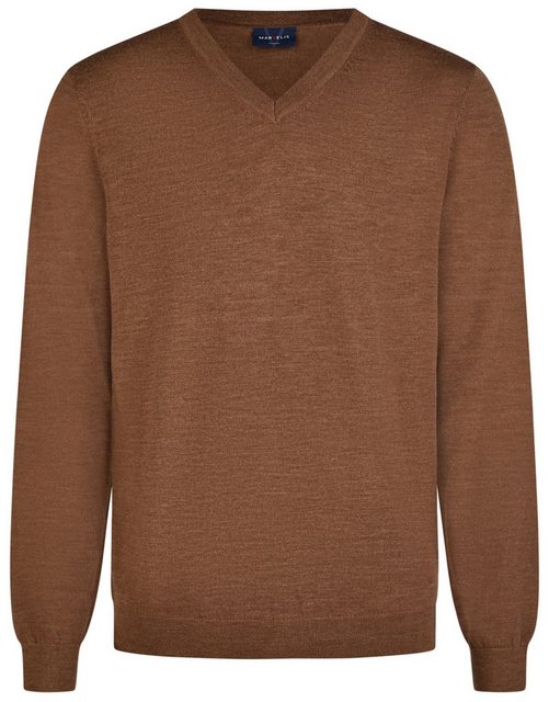 MARVELIS V-Ausschnitt-Pullover Pullover - Merino - Casual Fit - V-Ausschnit günstig online kaufen