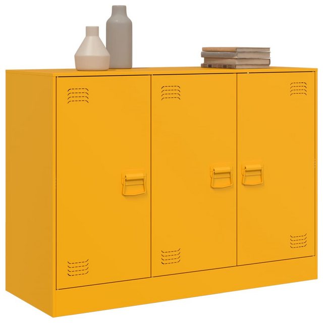 vidaXL Mehrzweckschrank Sideboard Senfgelb 99x39x73 cm Stahl günstig online kaufen