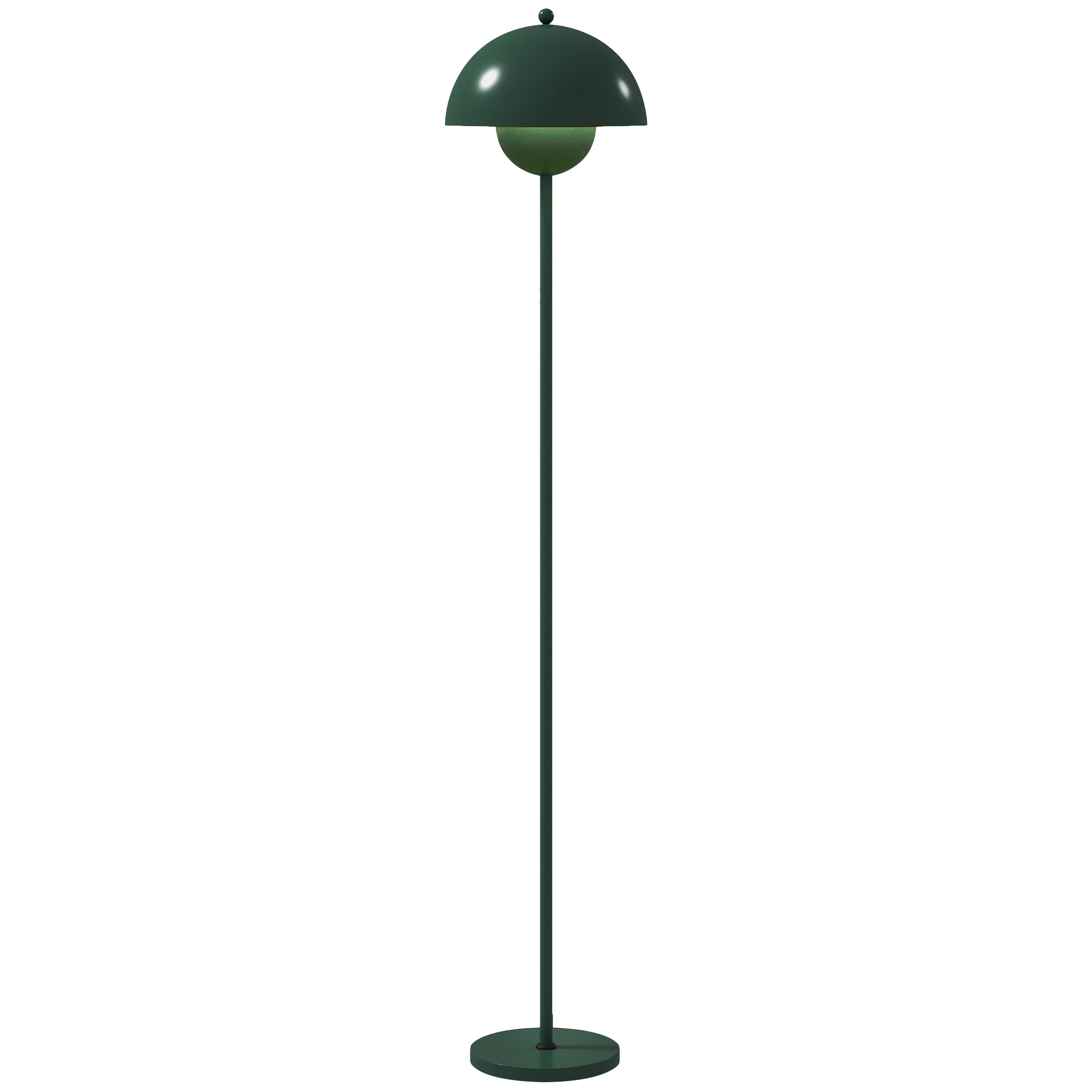 HOMCOM Stehlampe Wohnzimmer Stehleuchte mit rundem Schirm, reflektierendes günstig online kaufen