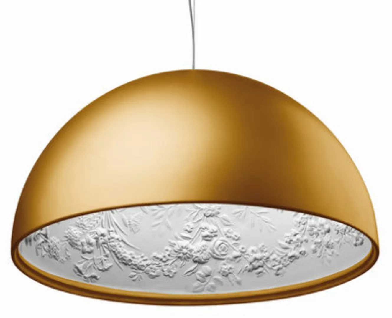Pendelleuchte Skygarden 2 metall stein gold Ø 90 cm - Flos - Gold günstig online kaufen