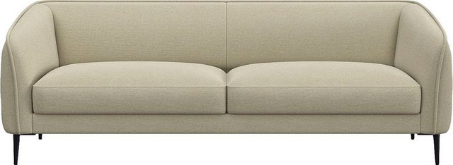 FLEXLUX 3-Sitzer "Belle Designsofa, Couch, bequem durch Kaltschaum im Sitz" günstig online kaufen