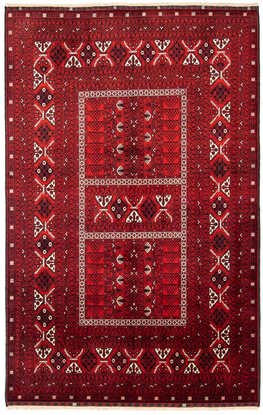 morgenland Orientteppich »Turkaman - 243 x 160 cm - dunkelrot«, rechteckig, günstig online kaufen