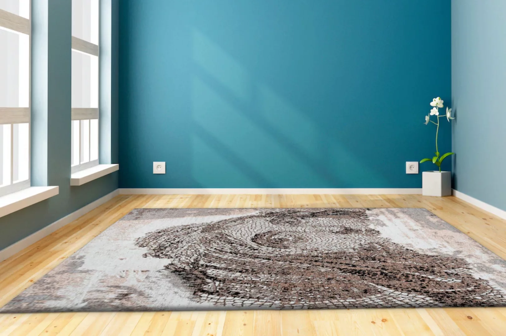 my home Teppich »Mayra«, rechteckig, Wohnzimmer günstig online kaufen