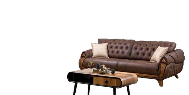 JVmoebel Sofa Sofa Klassische Couchen Luxus Möbel Sofas Leder Couch Neu 3 S günstig online kaufen