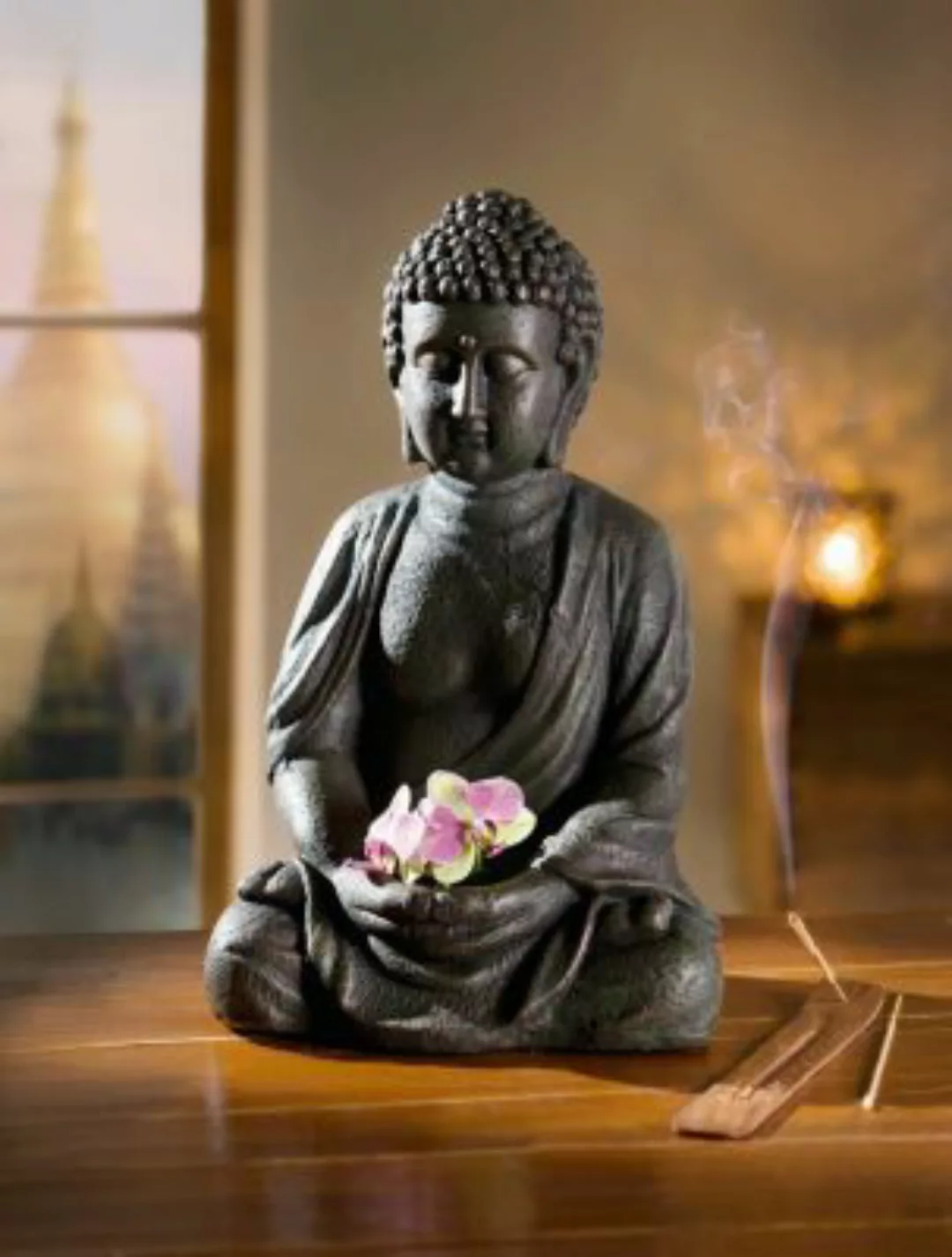 HOME Living Buddha Innere Ruhe Dekoobjekte bunt günstig online kaufen