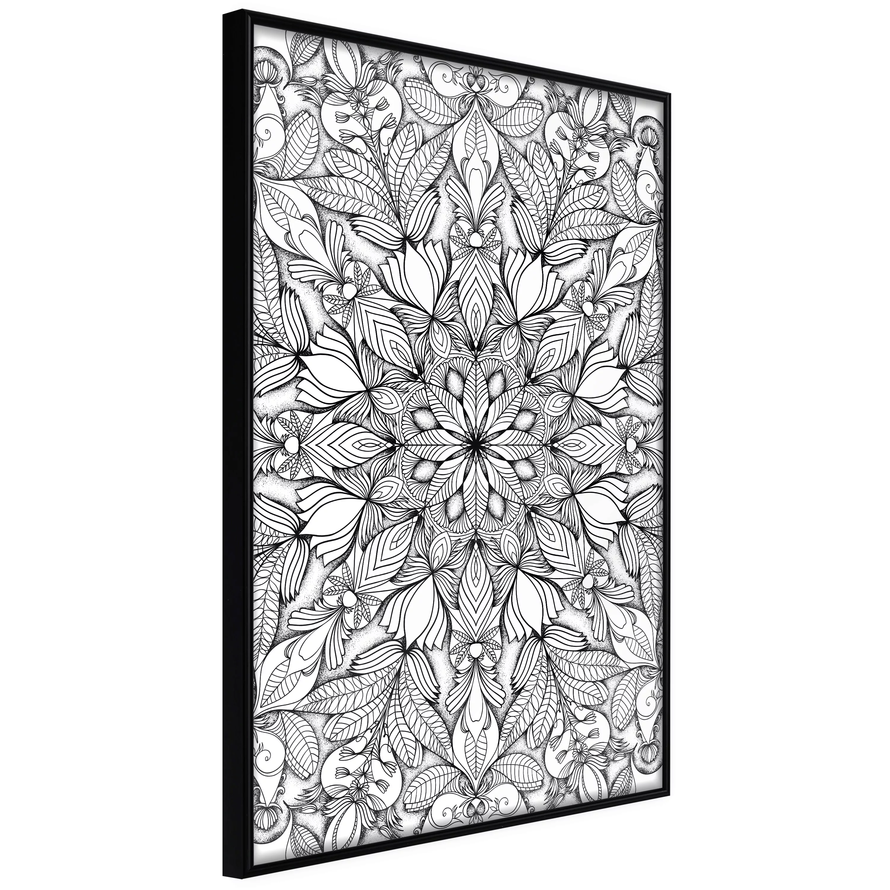 Poster - Colourless Mandala günstig online kaufen