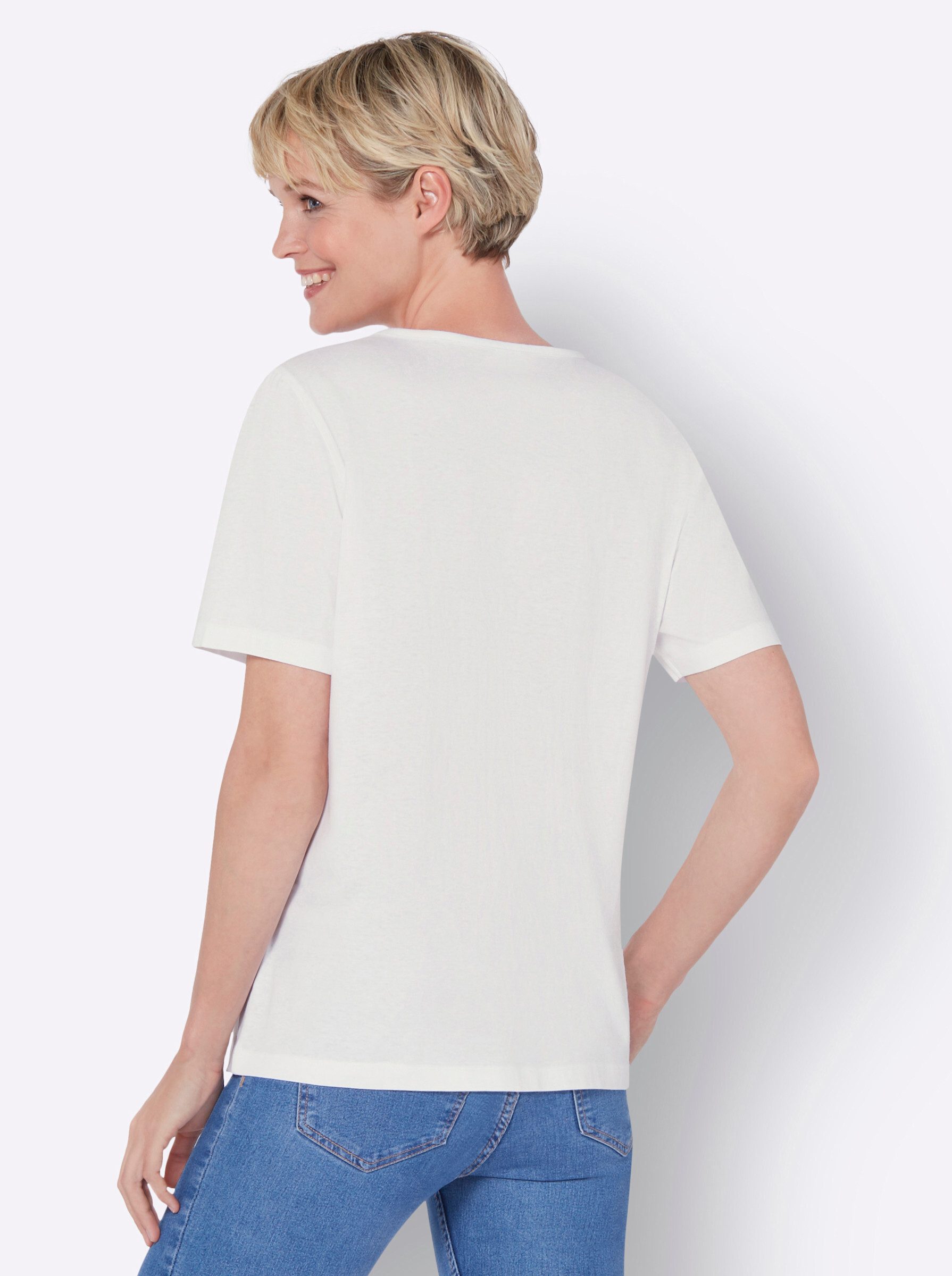 Classic Basics V-Shirt "Kurzarm-Shirt", (1 tlg.) günstig online kaufen