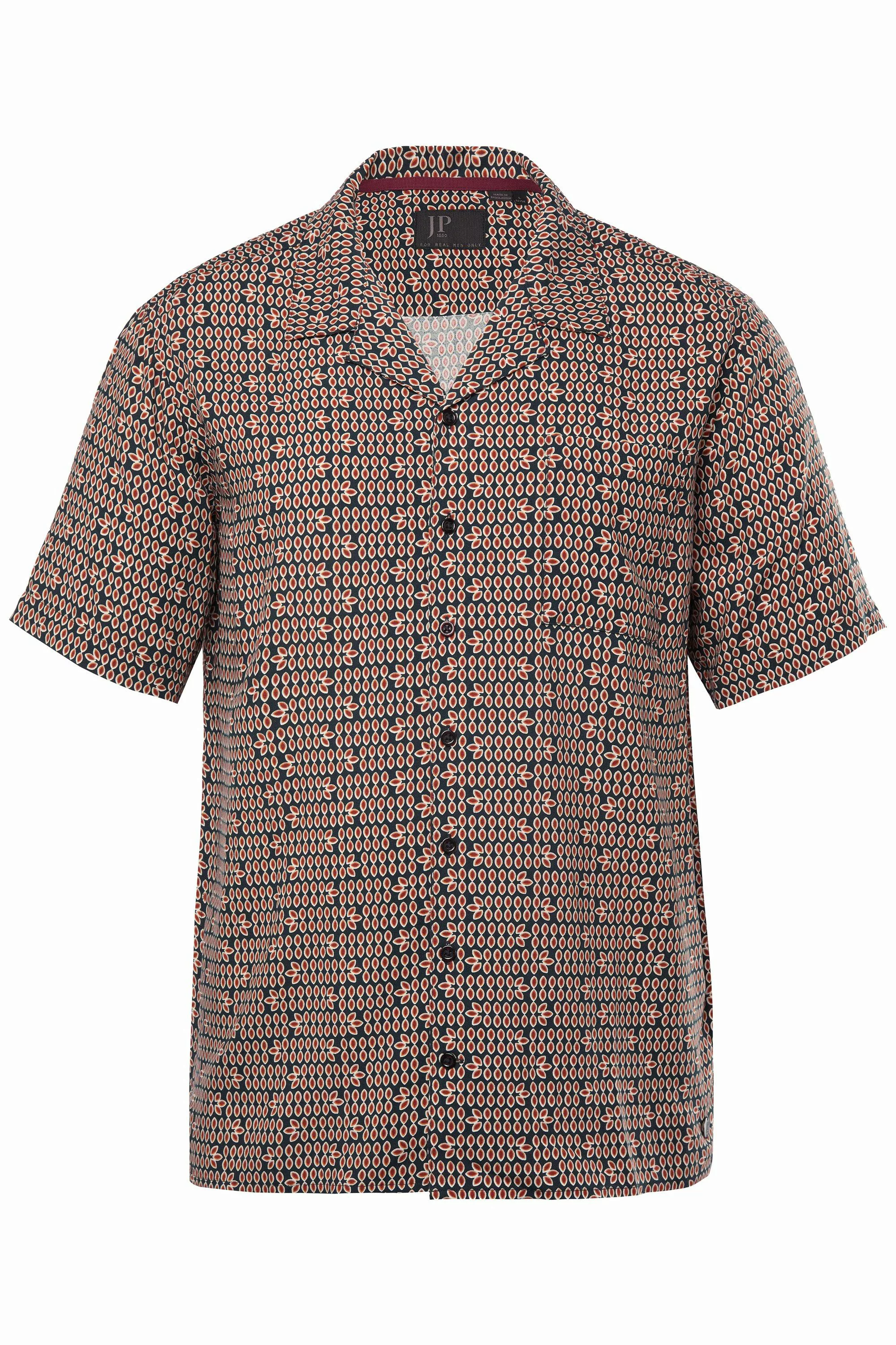 JP1880 Kurzarmhemd JP1880 Viskose-Hemd Halbarm Cuba-Kragen günstig online kaufen