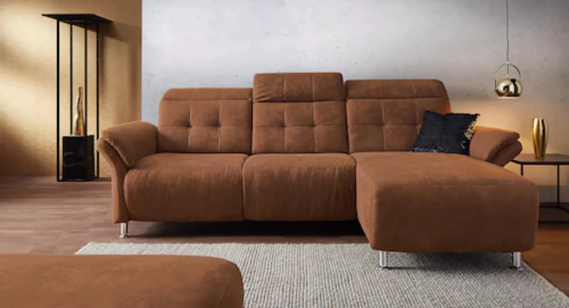 Places of Style Ecksofa »Manhattan L-Form«, 2 Sitze mit elektrischer Relaxf günstig online kaufen