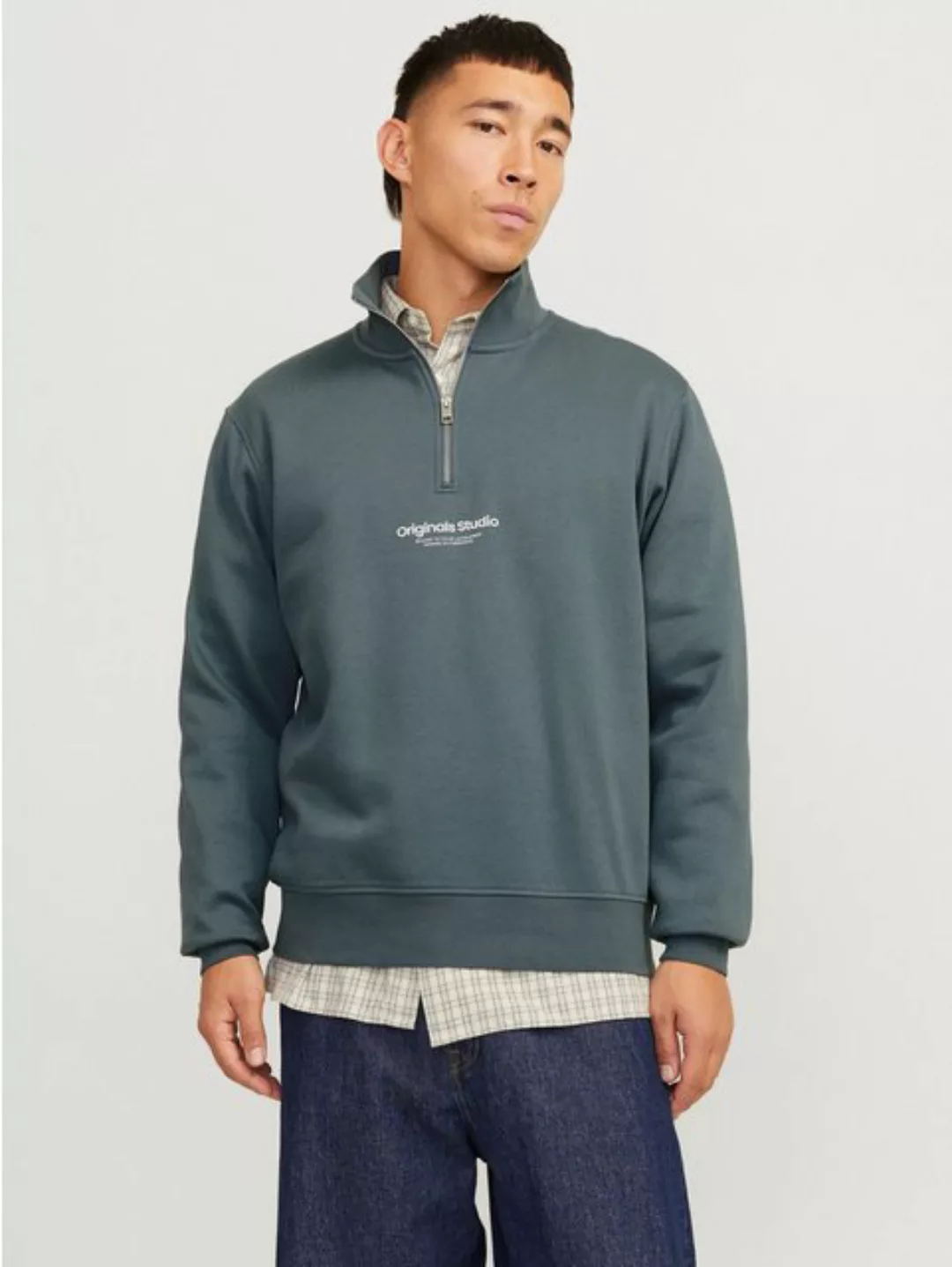 Jack & Jones Sweatshirt JORVESTERBRO SWEAT QUARTER ZIP HN NOOS günstig online kaufen