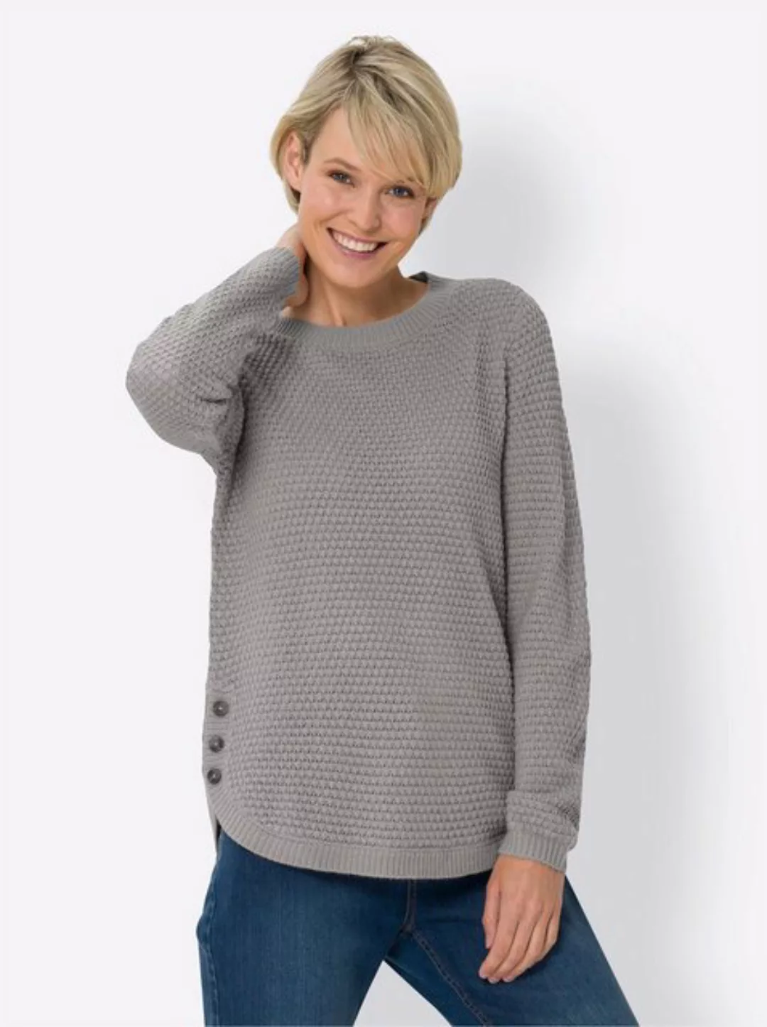 Sieh an! Strickpullover Langarm-Pullover günstig online kaufen