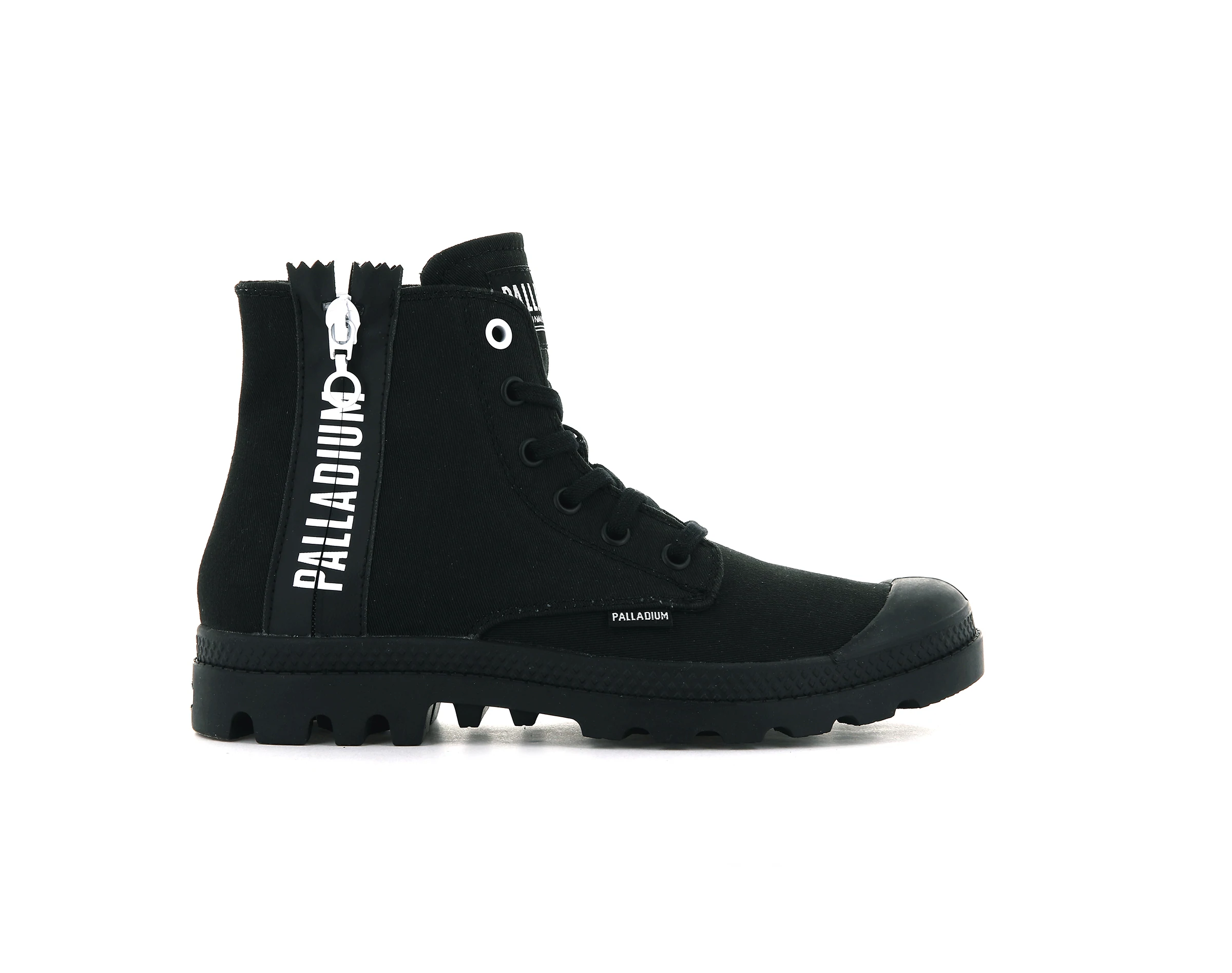 Palladium Boots Womens PAMPA 2 BACK ZIP CANVAS BLACK/BLACK günstig online kaufen