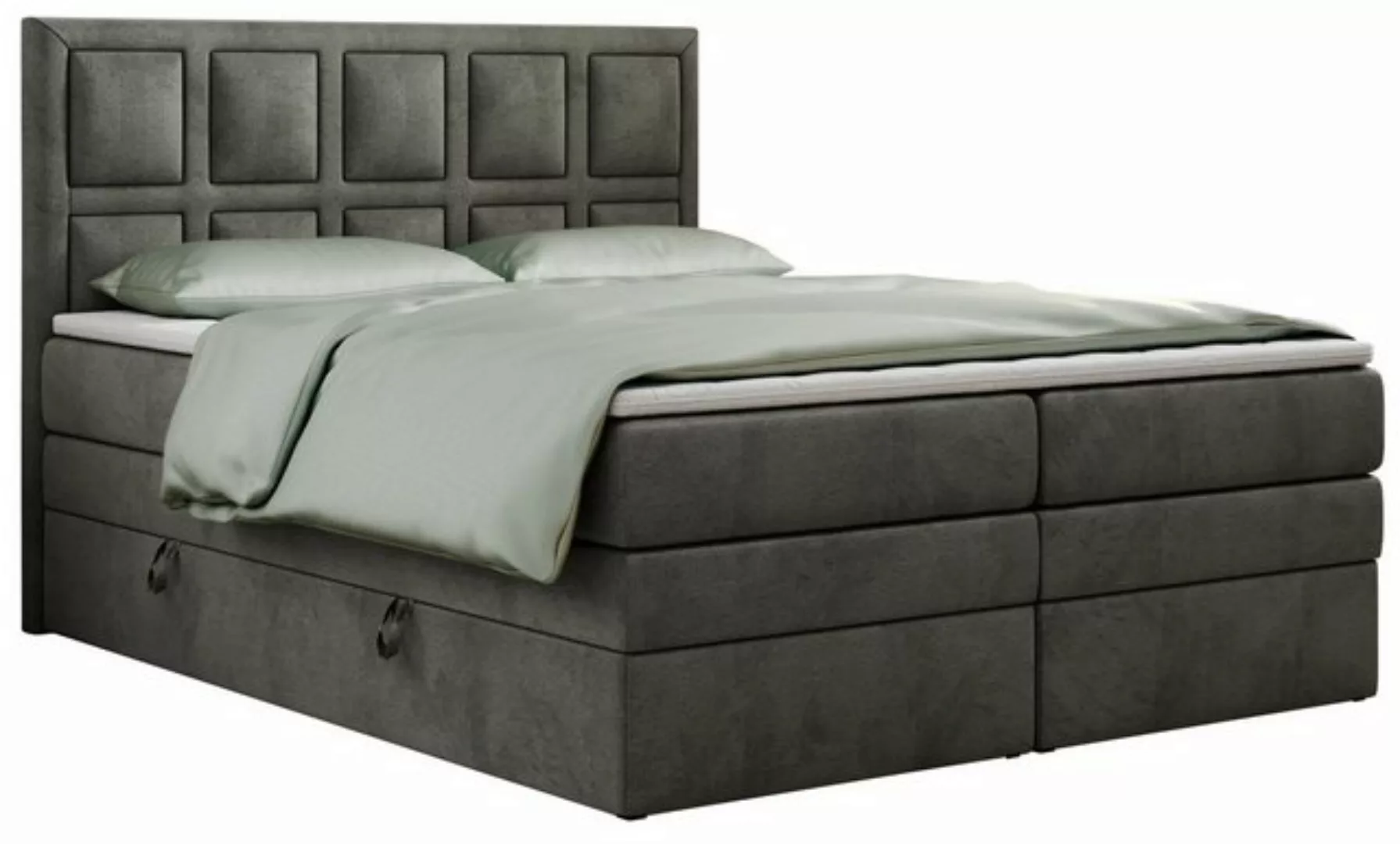 MKS MÖBEL Boxspringbett PREMIUM 5 KING, Polsterbett mit Bettkasten und fünf günstig online kaufen