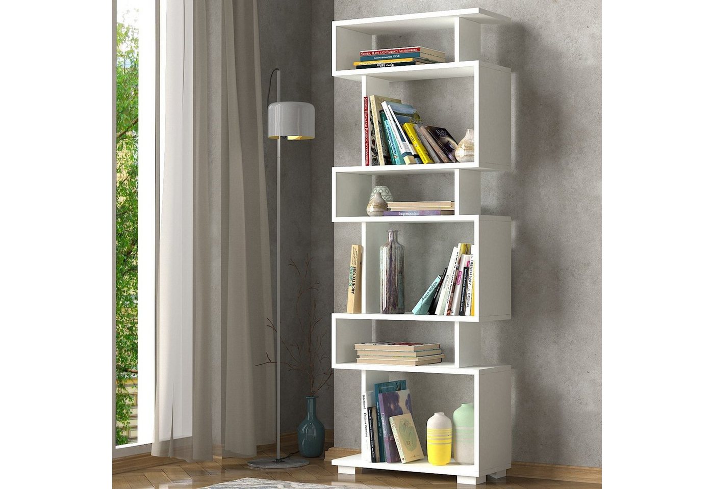 Skye Decor Bücherregal 100% MELAMINE COATED PARTICLE BOARD, 165 cm x 19,5 c günstig online kaufen