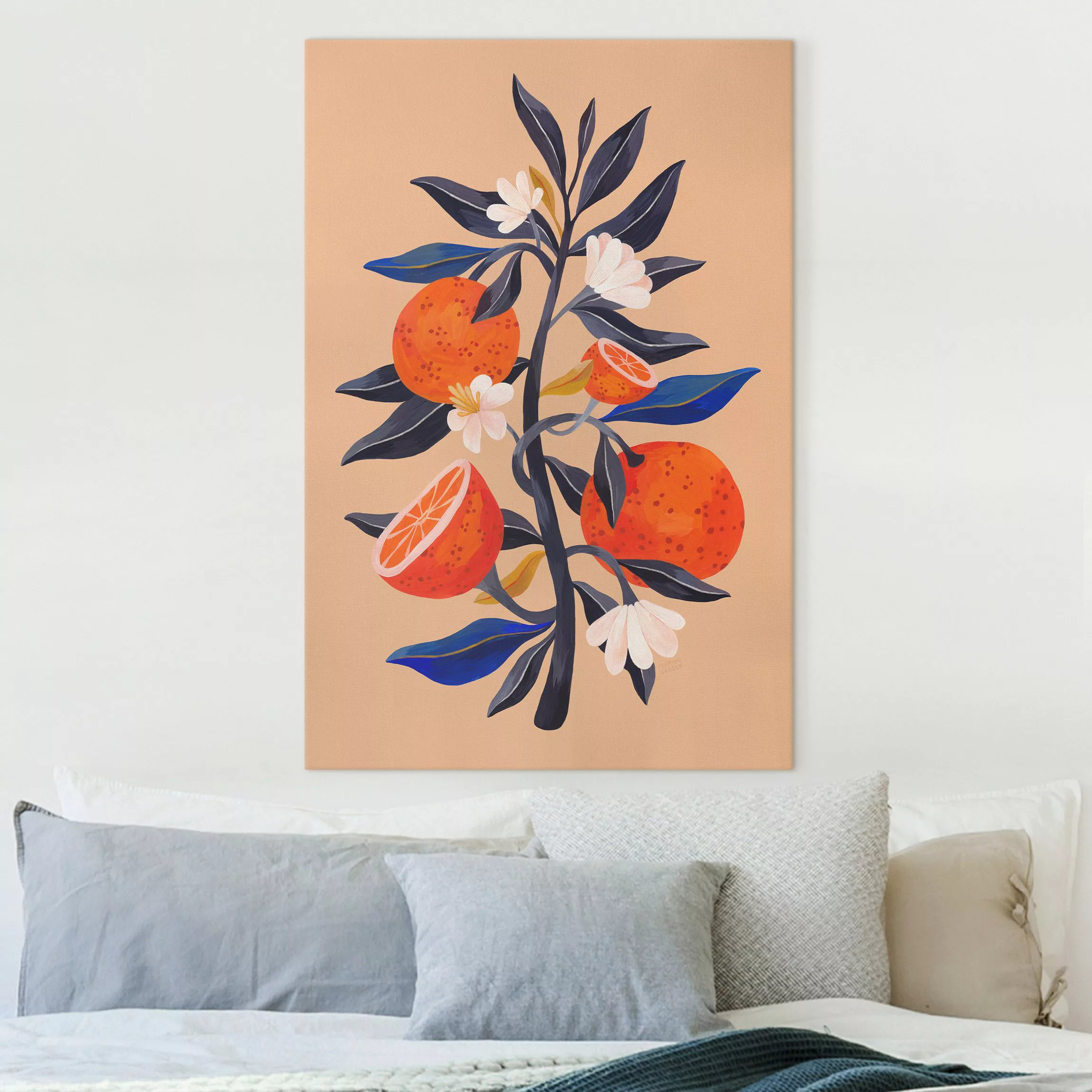 Leinwandbild Orangenbaum günstig online kaufen
