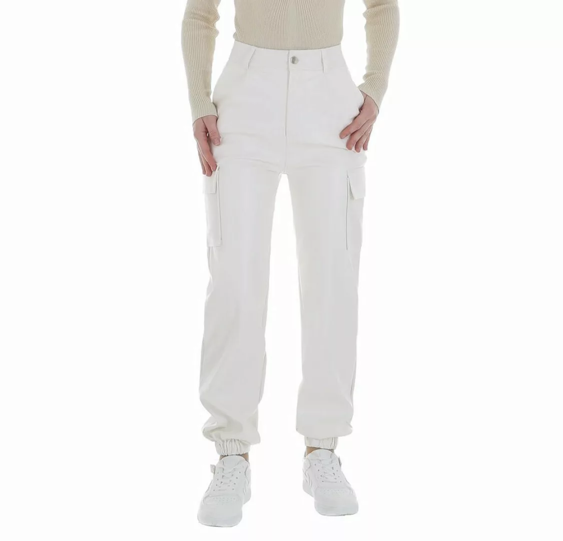 Ital-Design Lederimitathose Damen Freizeit (86365168) Stretch Jogginghose i günstig online kaufen