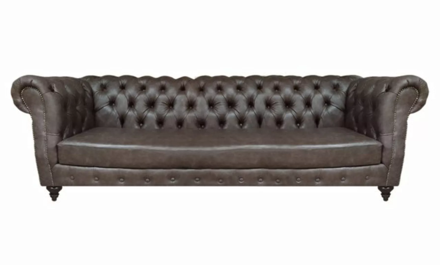 JVmoebel Chesterfield-Sofa Wohnzimmer Braun Sofa Viersitzer Couch Einrichtu günstig online kaufen