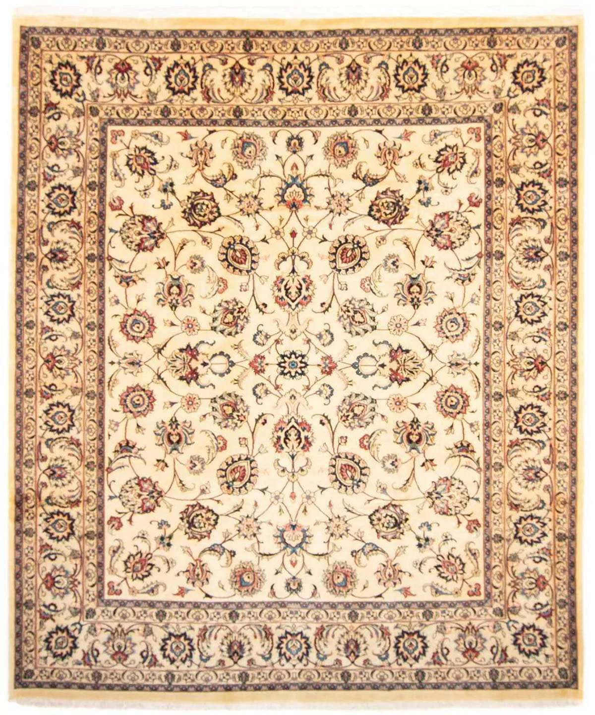 morgenland Wollteppich »Maschad Blumenmuster Beige 302 x 200 cm«, rechtecki günstig online kaufen