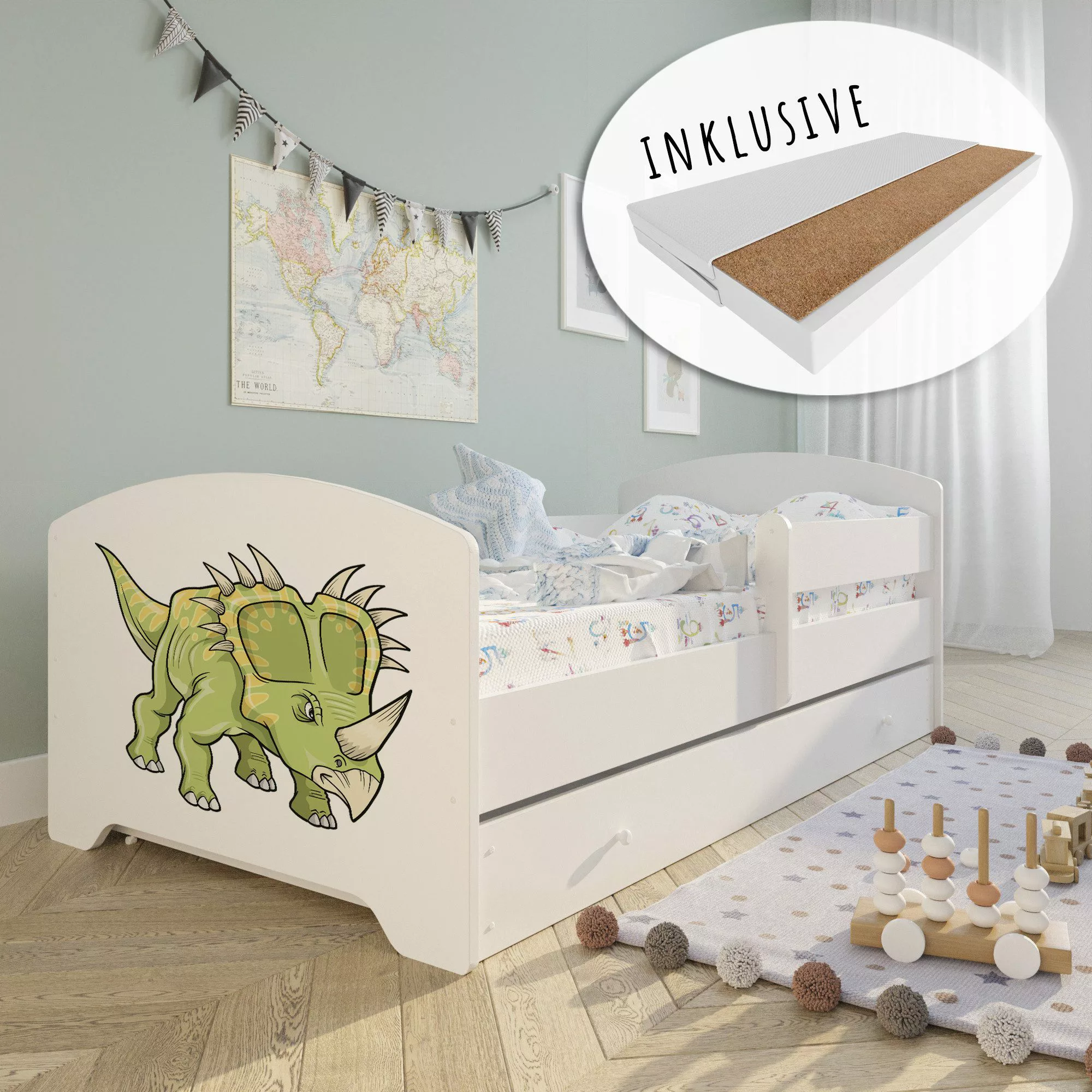 Kids Collective Kinderbett Komplettbett 70x140 cm, günstig online kaufen
